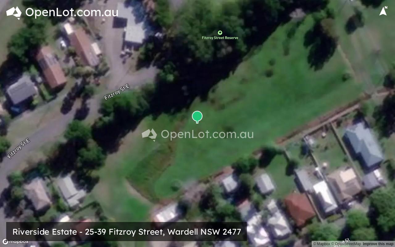 Satellite image for Riverside Estate - 25-39 Fitzroy Street, Wardell NSW 2477