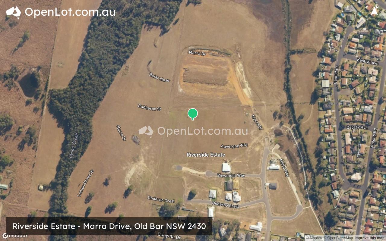 Satellite image for Riverside Estate - Marra Drive, Old Bar NSW 2430