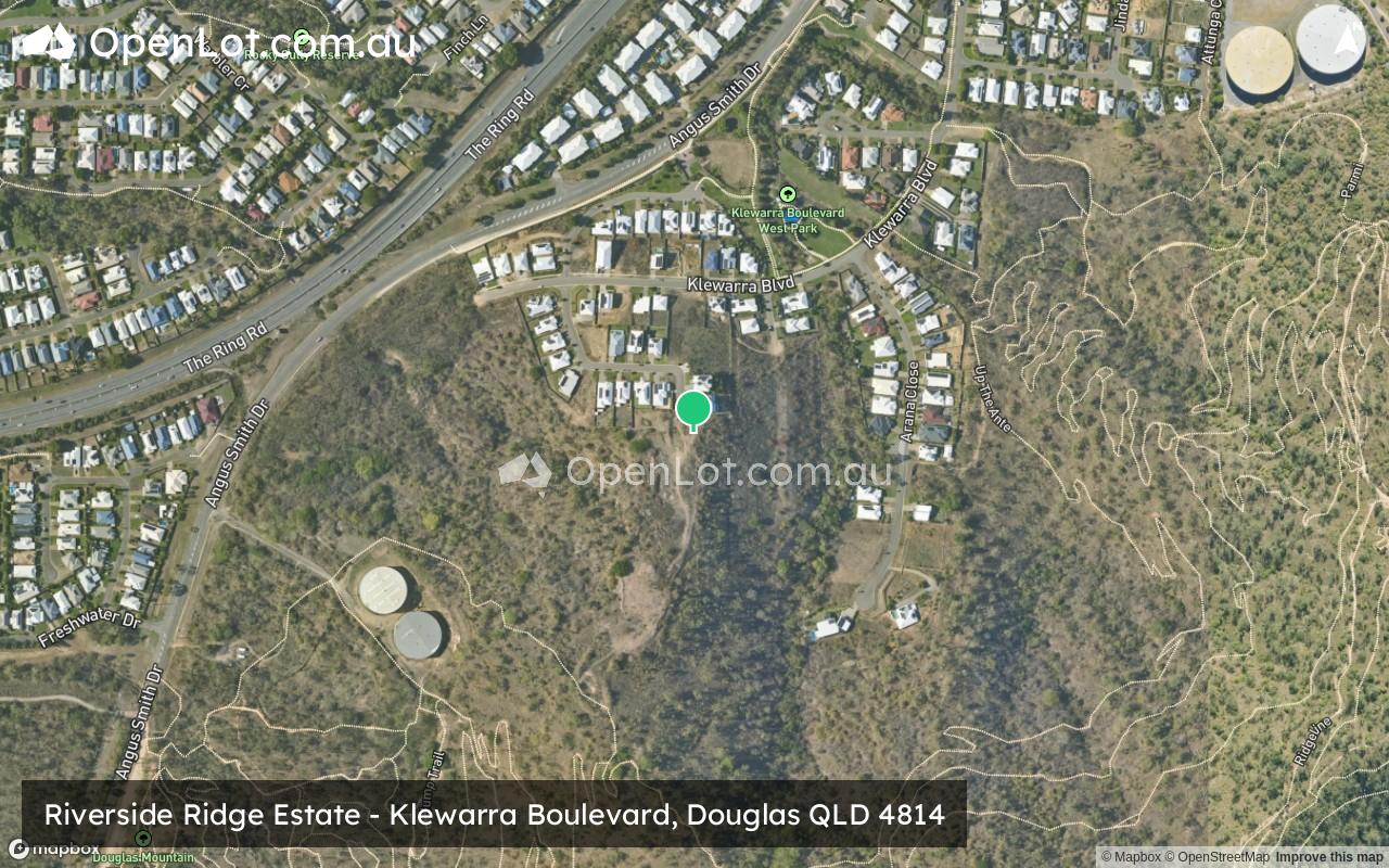 Satellite image for Riverside Ridge Estate - Klewarra Boulevard, Douglas QLD 4814