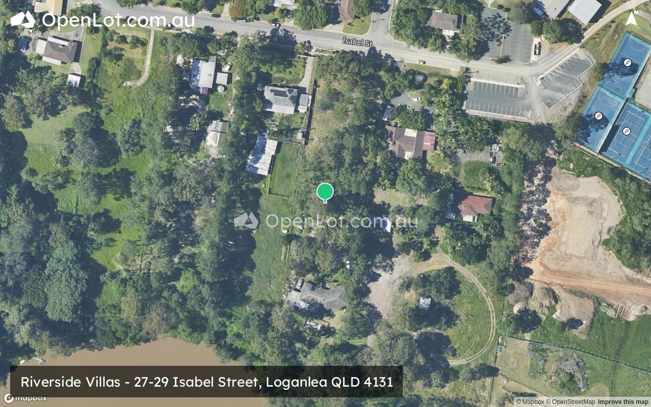 Satellite image for Riverside Villas - 27-29 Isabel Street, Loganlea QLD 4131