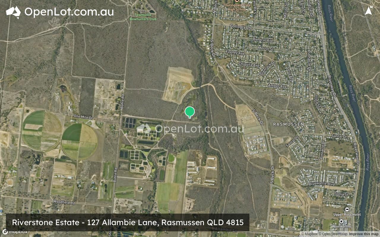 Satellite image for Riverstone Estate - 127 Allambie Lane, Rasmussen QLD 4815