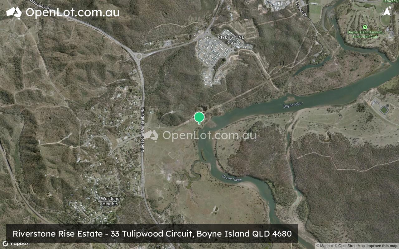 Satellite image for Riverstone Rise Estate - 33 Tulipwood Circuit, Boyne Island QLD 4680