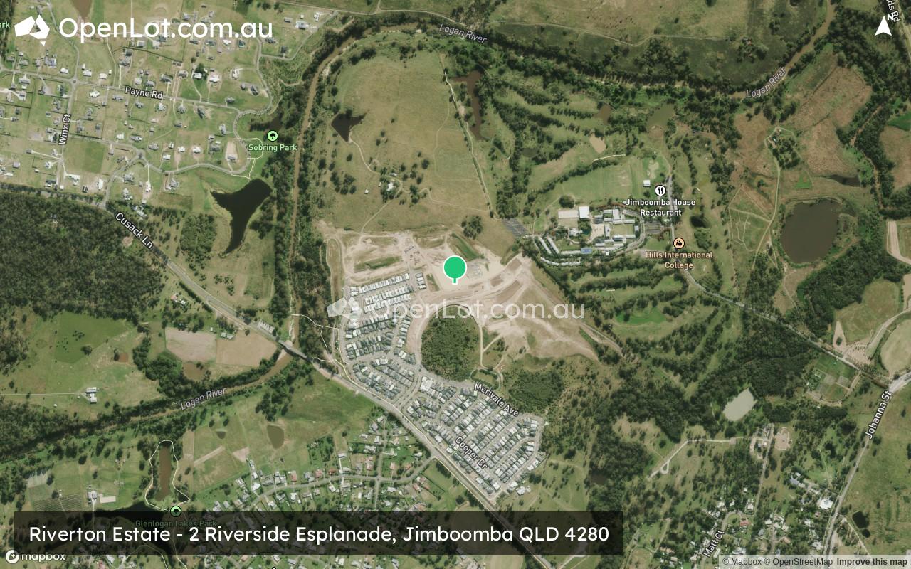 Satellite image for Riverton Estate - 2 Riverside Esplanade, Jimboomba QLD 4280