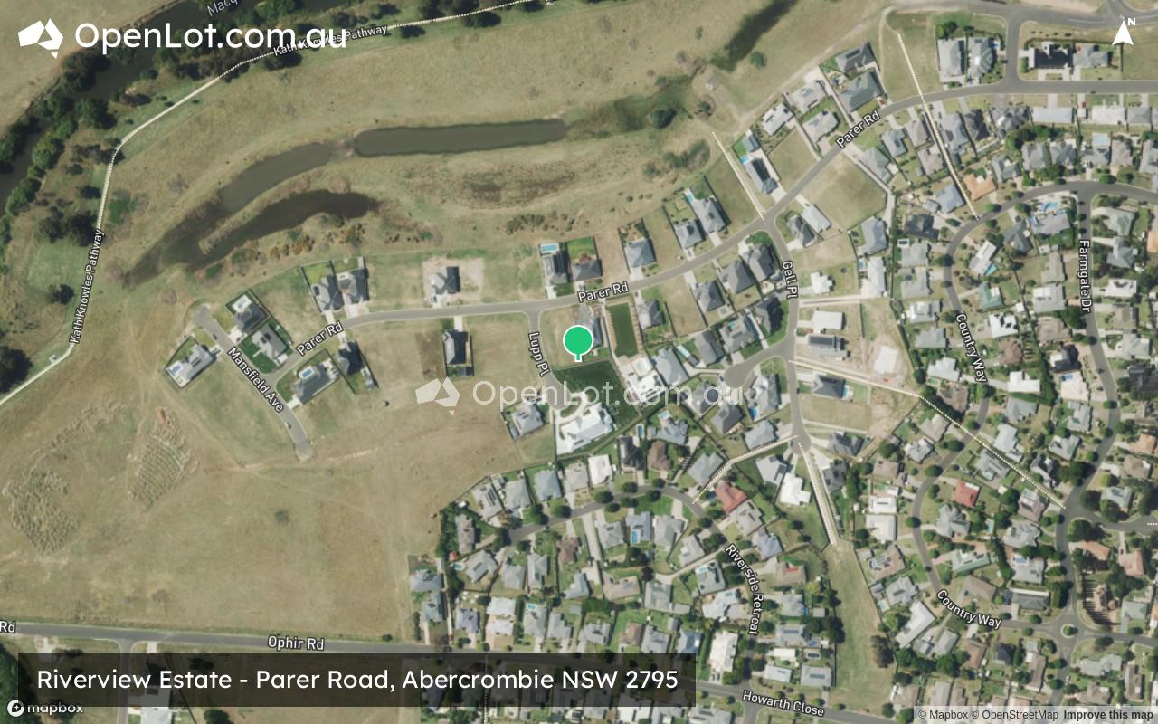 Satellite image for Riverview Estate - Parer Road, Abercrombie NSW 2795