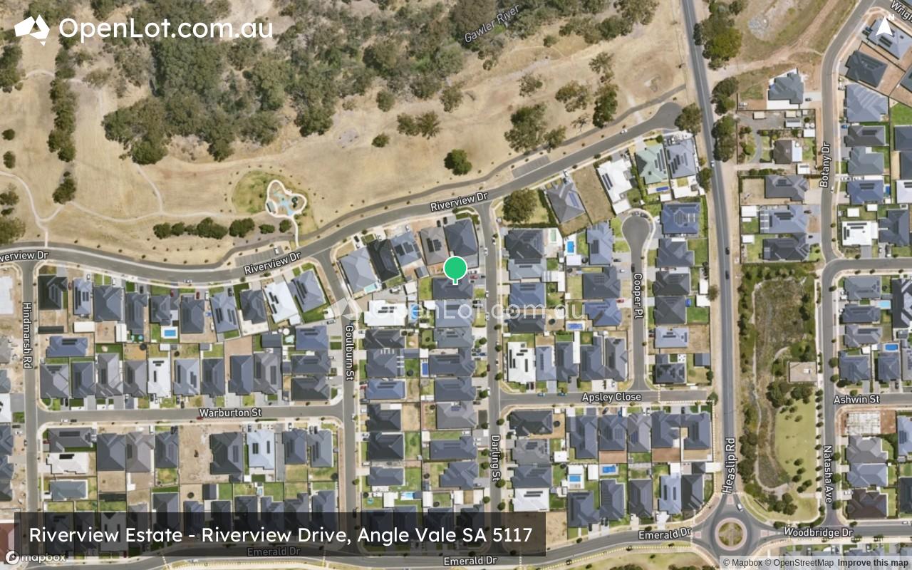 Satellite image for Riverview Estate - Riverview Drive, Angle Vale SA 5117