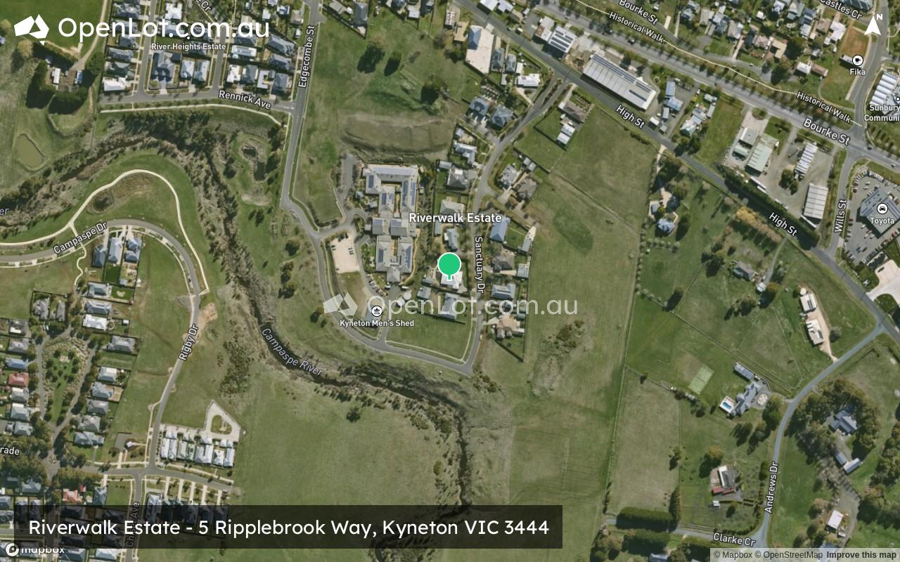 Satellite image for Riverwalk Estate - 5 Ripplebrook Way, Kyneton VIC 3444
