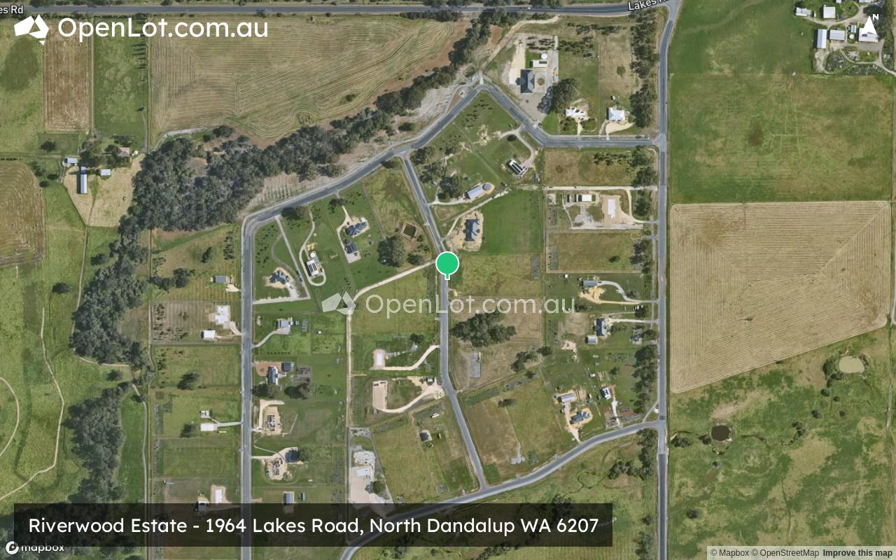 Satellite image for Riverwood Estate - 1964 Lakes Road, North Dandalup WA 6207