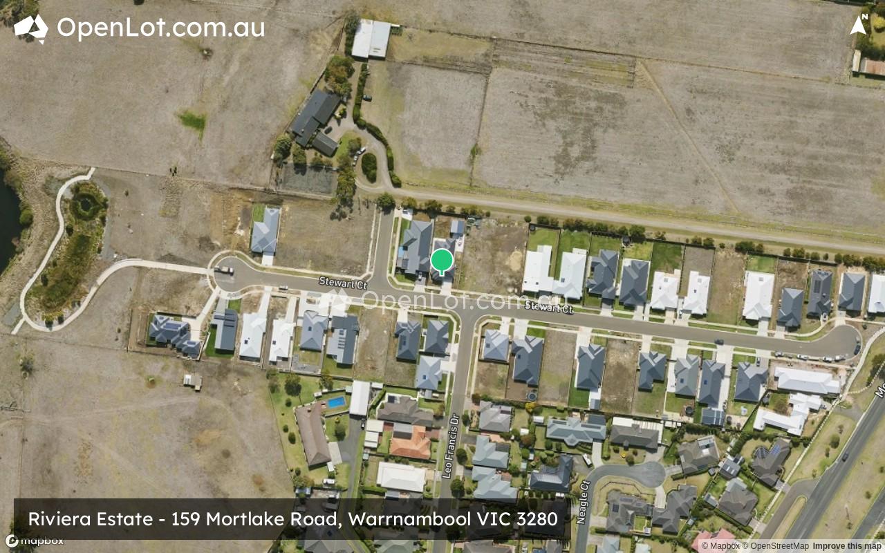 Satellite image for Riviera Estate - 159 Mortlake Road, Warrnambool VIC 3280