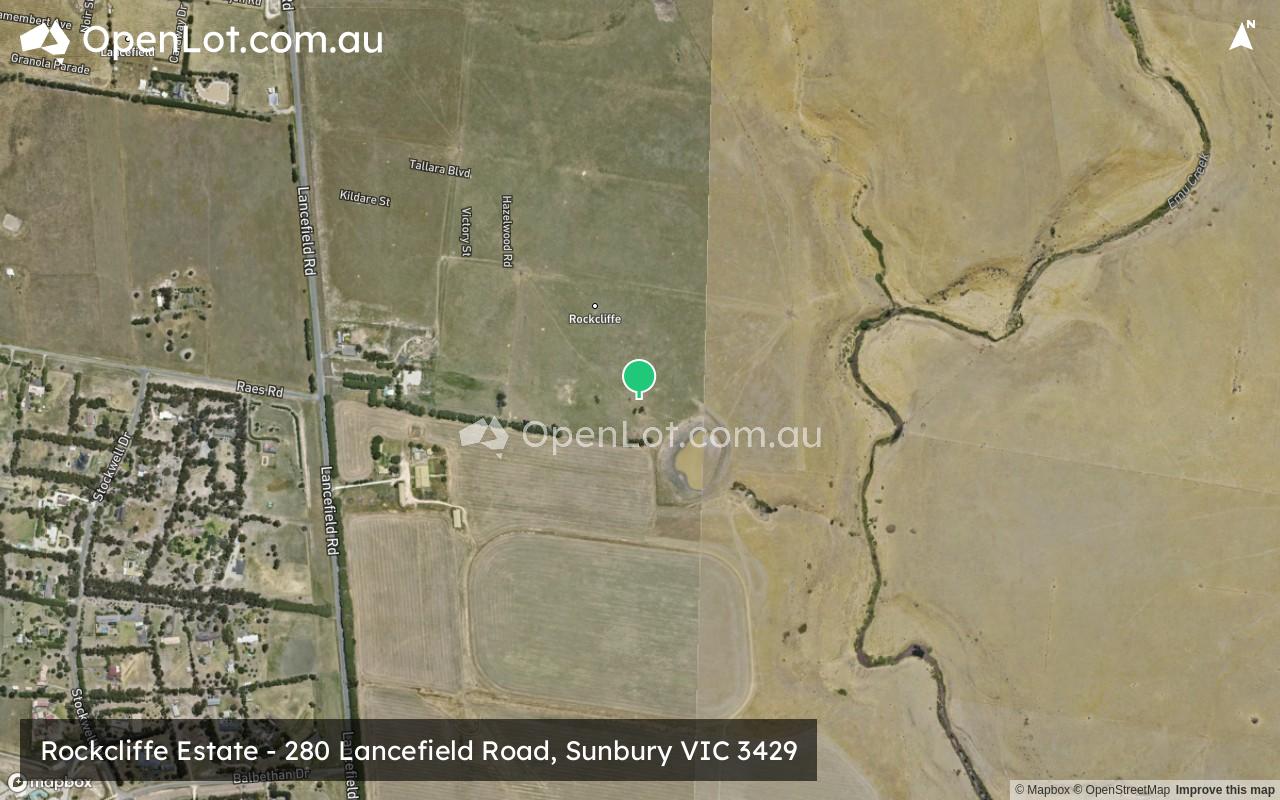 Satellite image for Rockcliffe Estate - 280 Lancefield Road, Sunbury VIC 3429
