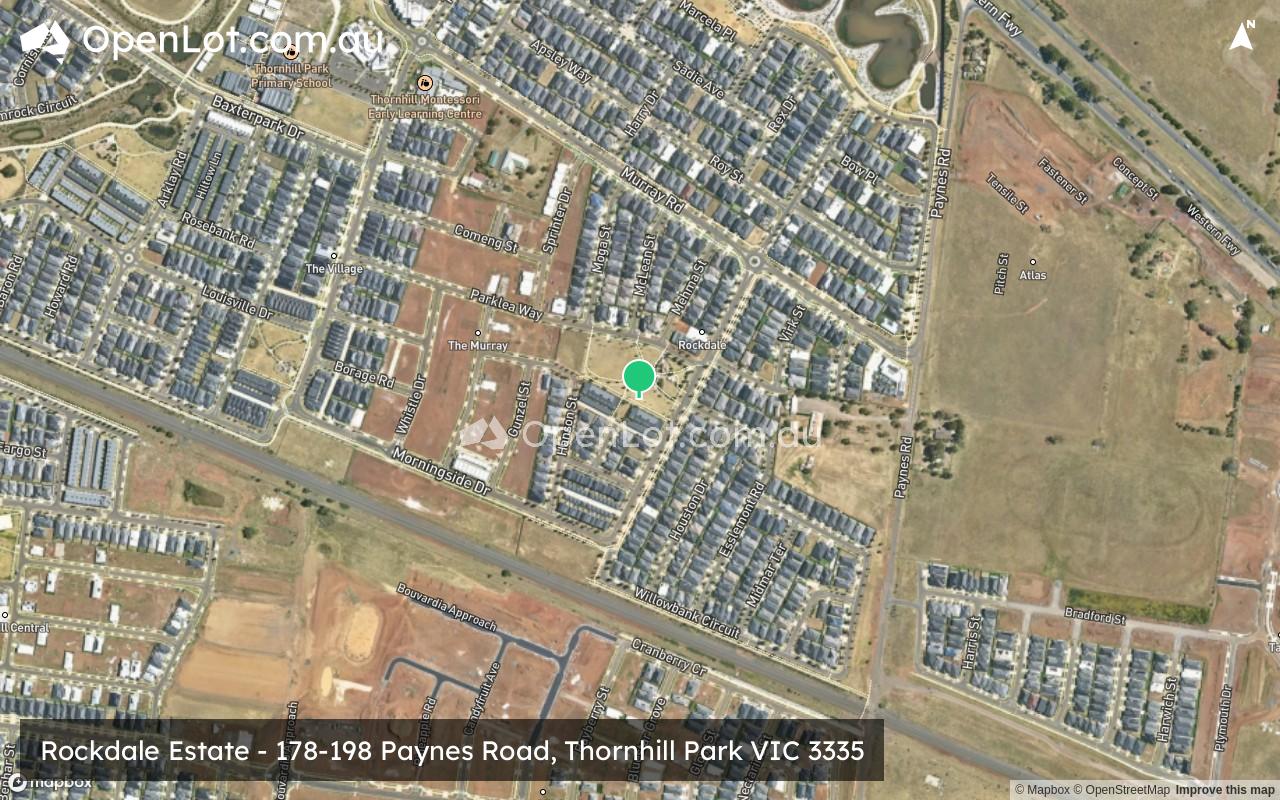 Satellite image for Rockdale Estate - 178-198 Paynes Road, Thornhill Park VIC 3335