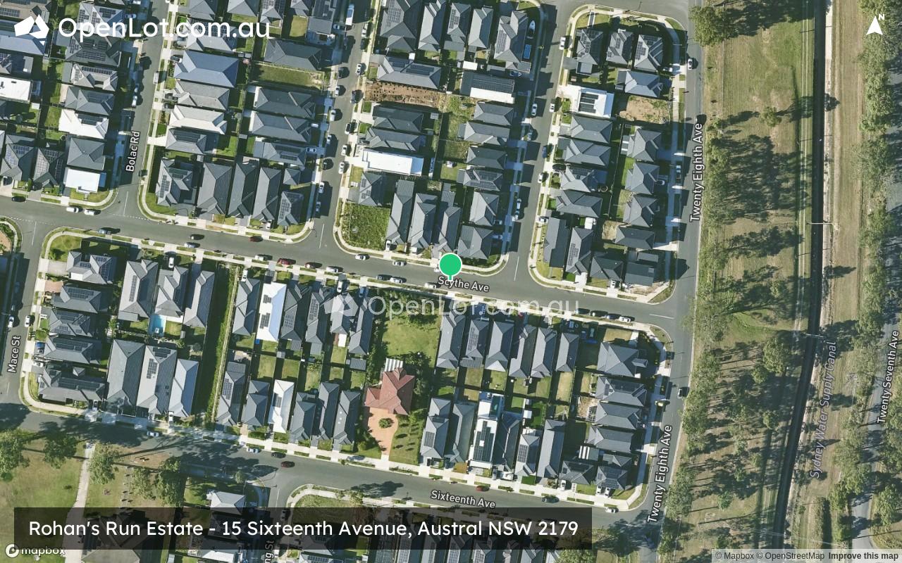 Satellite image for Rohan's Run Estate - 15 Sixteenth Avenue, Austral NSW 2179