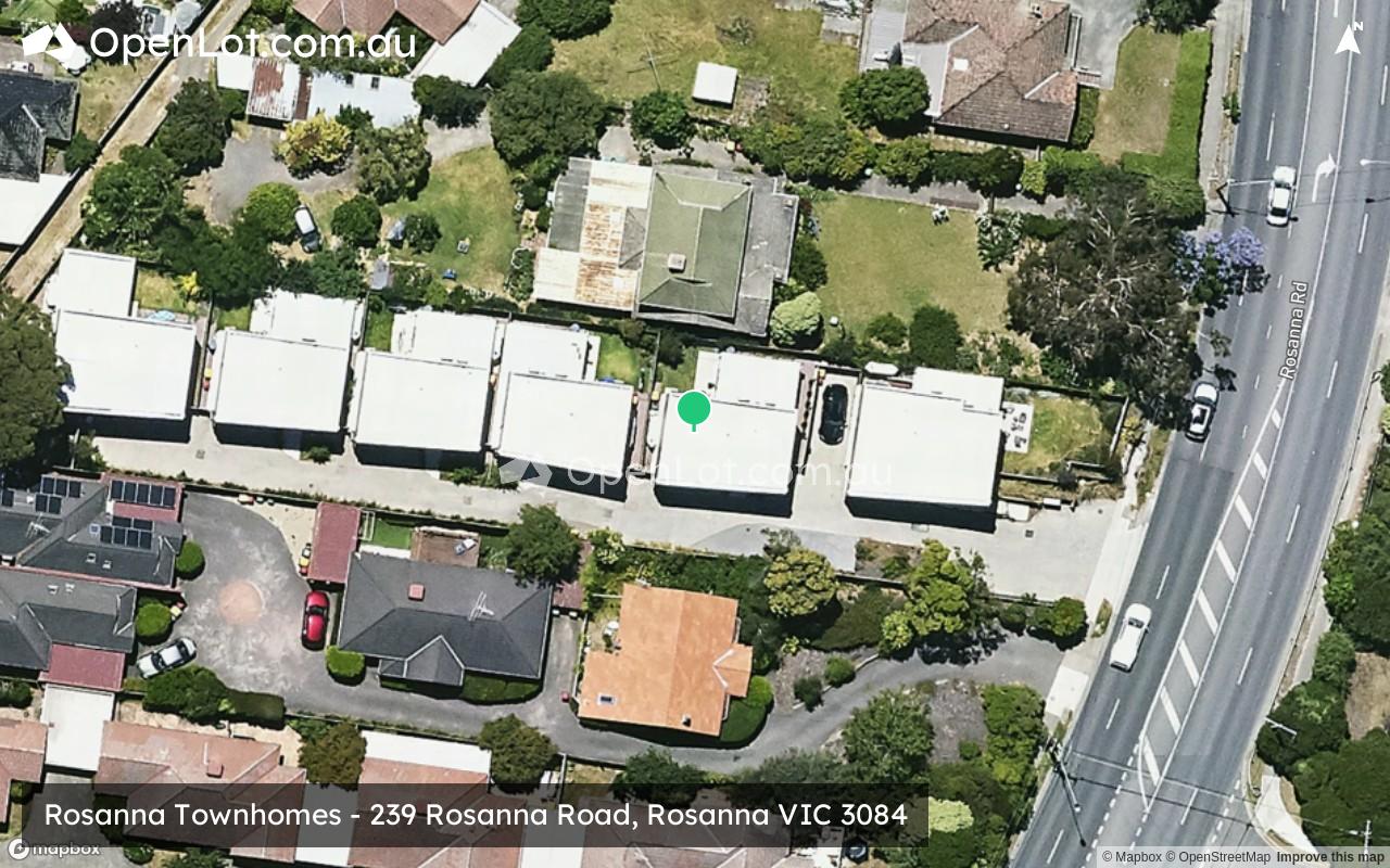 Satellite image for Rosanna Townhomes - 239 Rosanna Road, Rosanna VIC 3084