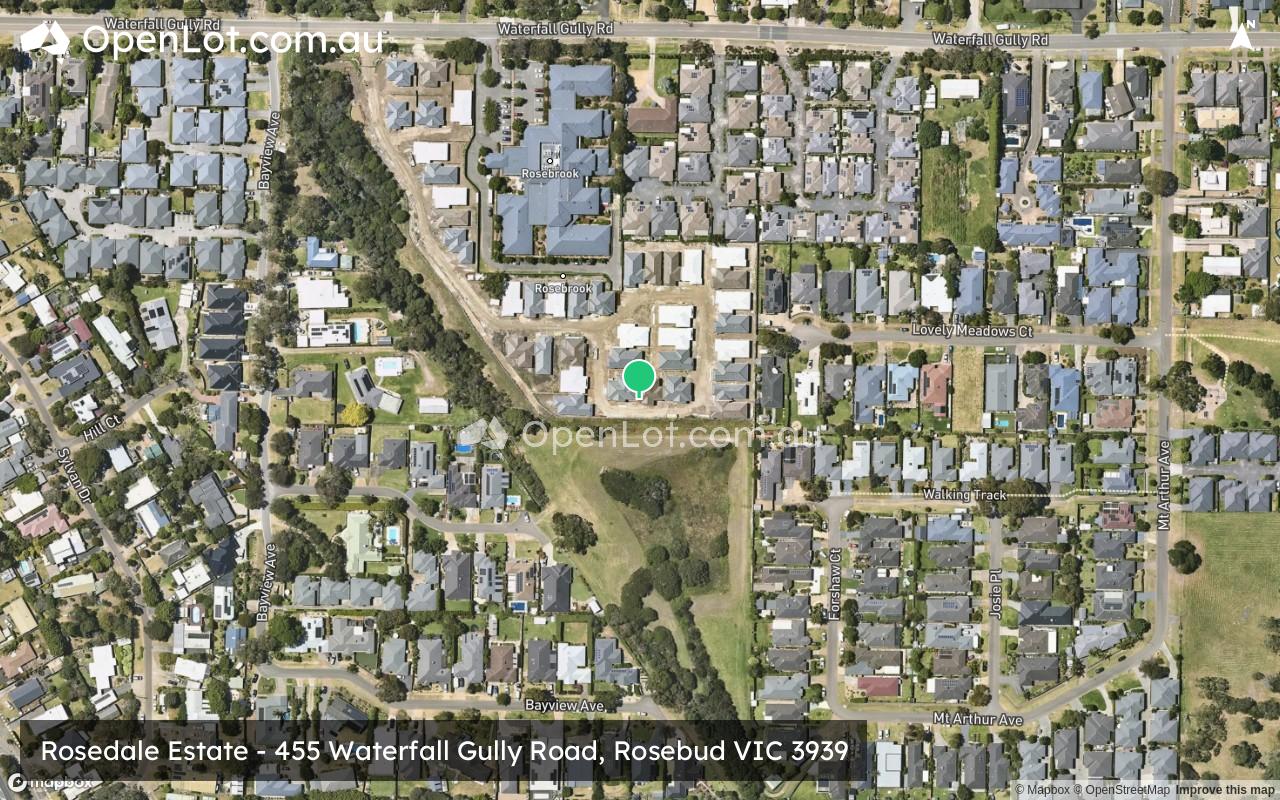 Satellite image for Rosedale Estate - 455 Waterfall Gully Road, Rosebud VIC 3939