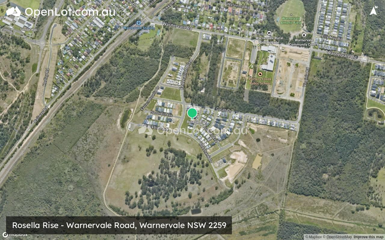 Satellite image for Rosella Rise - Warnervale Road, Warnervale NSW 2259
