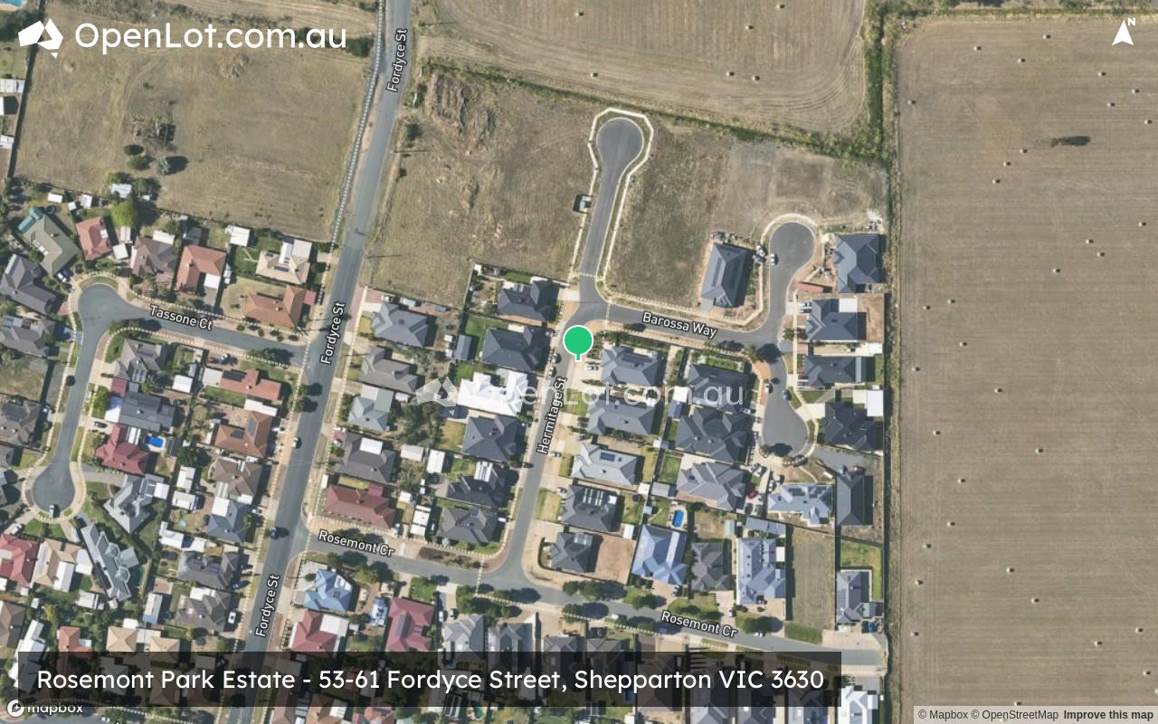 Satellite image for Rosemont Park Estate - 53-61 Fordyce Street, Shepparton VIC 3630