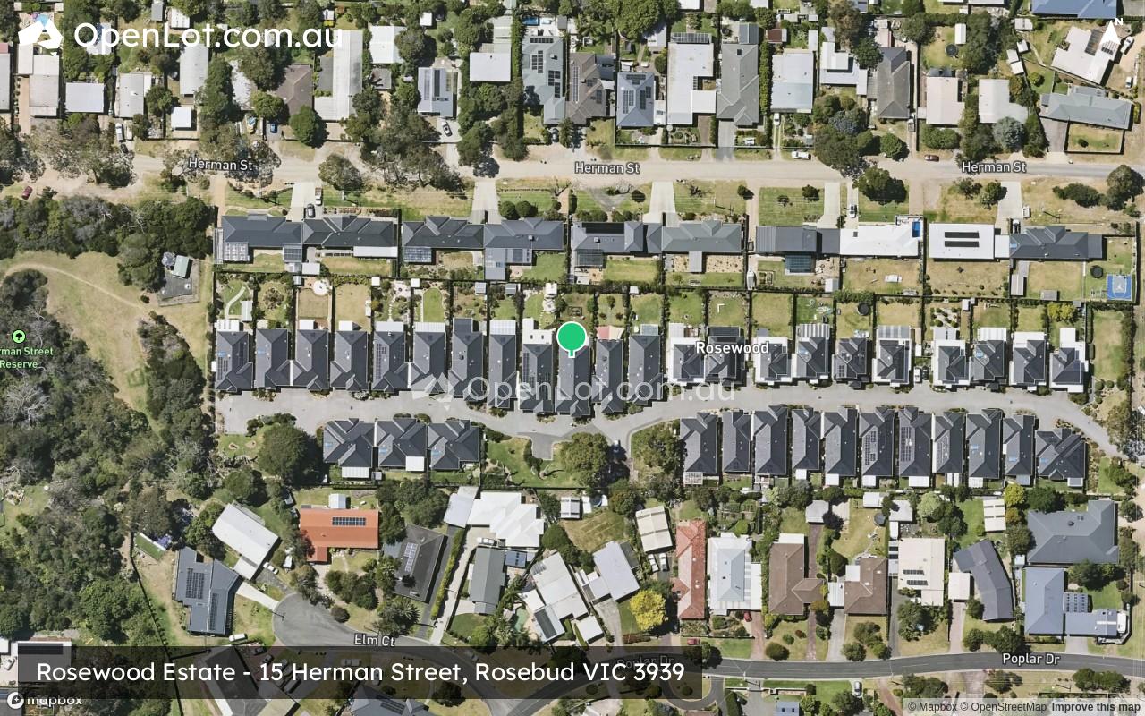 Satellite image for Rosewood Estate - 15 Herman Street, Rosebud VIC 3939