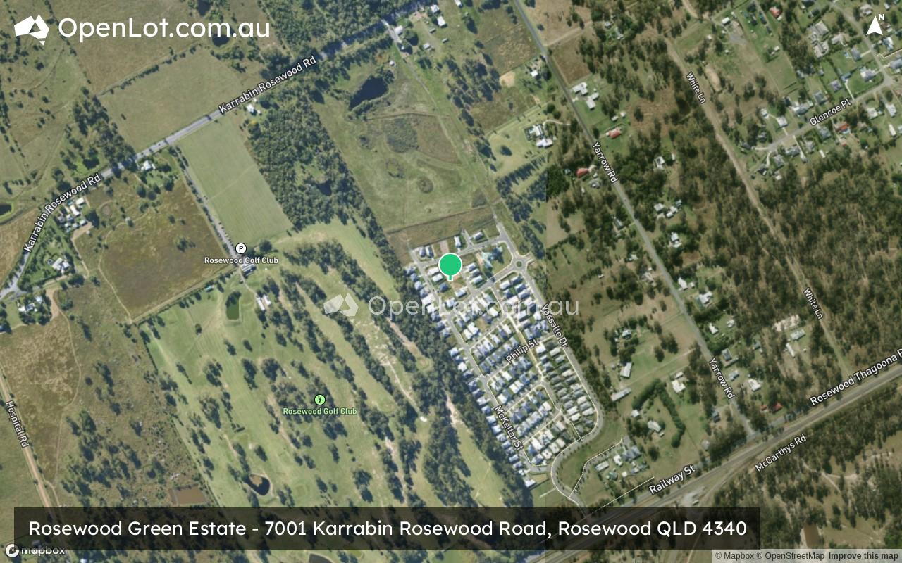 Satellite image for Rosewood Green Estate - 7001 Karrabin Rosewood Road, Rosewood QLD 4340