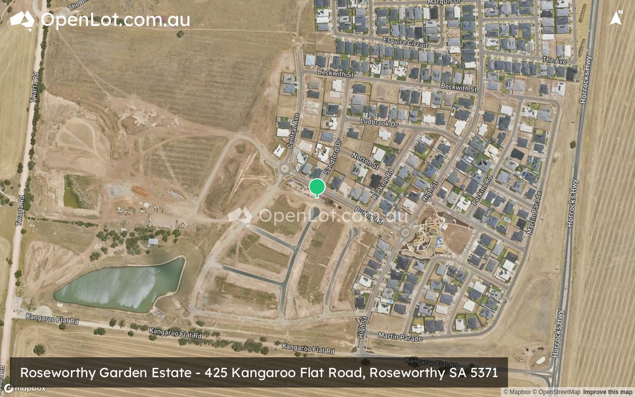 Satellite image for Roseworthy Garden Estate - 425 Kangaroo Flat Road, Roseworthy SA 5371