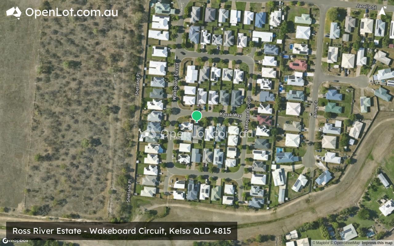 Satellite image for Ross River Estate - Wakeboard Circuit, Kelso QLD 4815