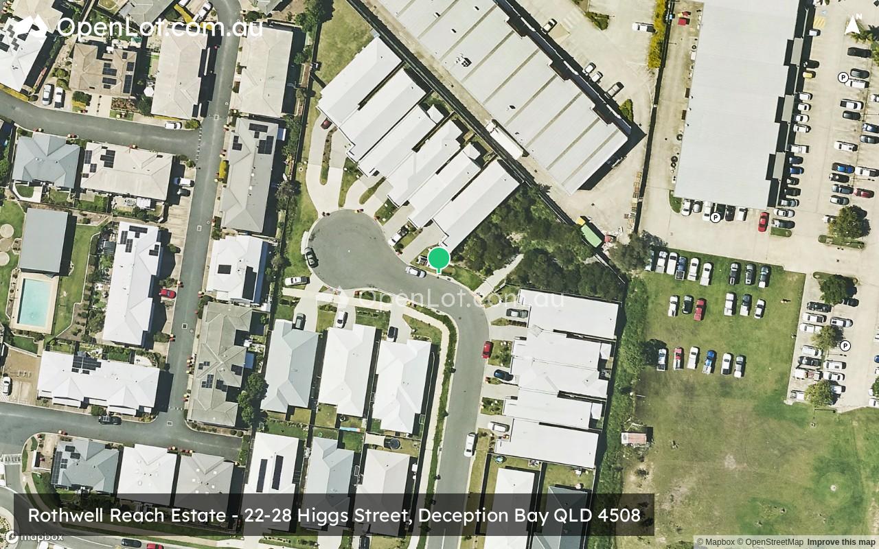 Satellite image for Rothwell Reach Estate - 22-28 Higgs Street, Deception Bay QLD 4508