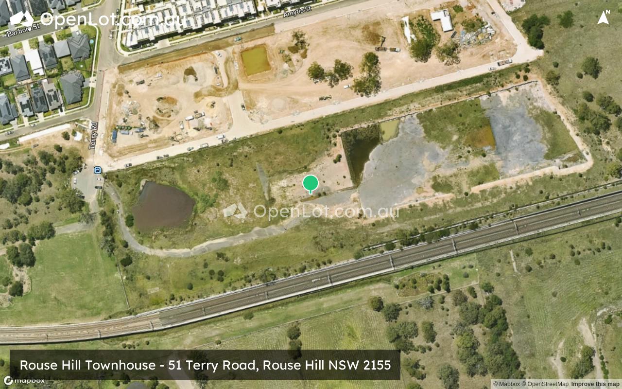 Satellite image for Rouse Hill Townhouse - 51 Terry Road, Rouse Hill NSW 2155