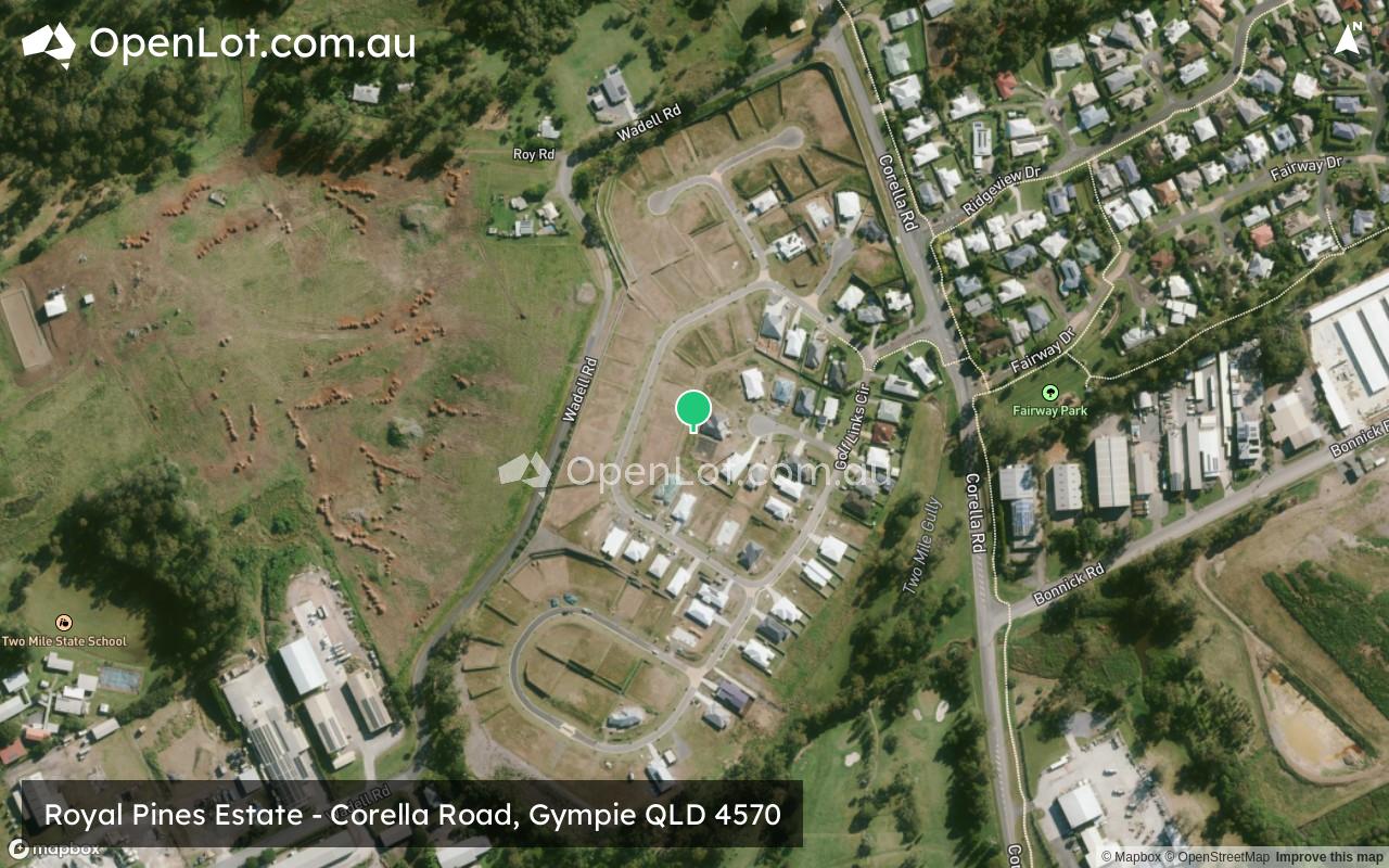 Satellite image for Royal Pines Estate - Corella Road, Gympie QLD 4570