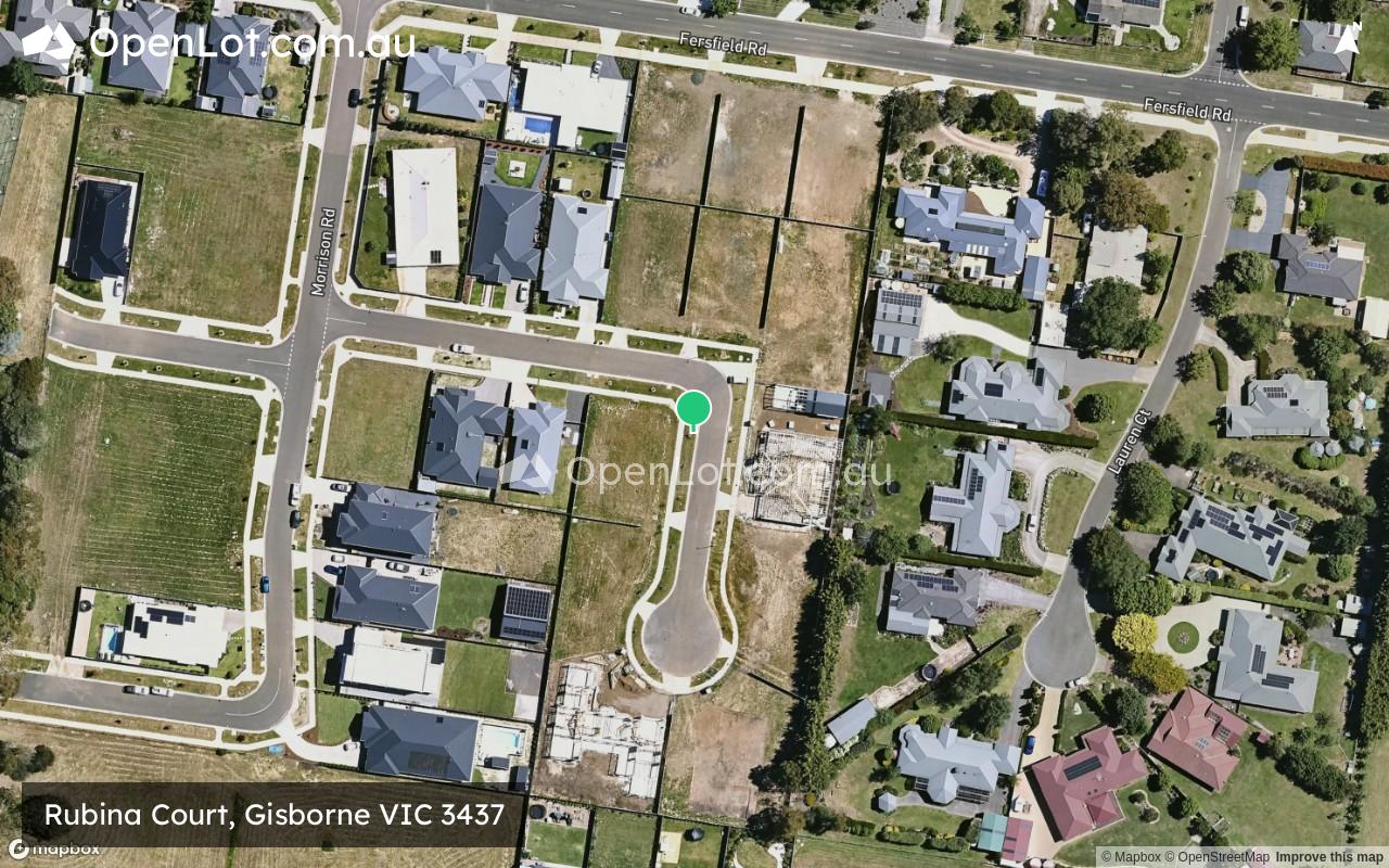 Satellite image for 35 Fersfield Road, Gisborne VIC 3437