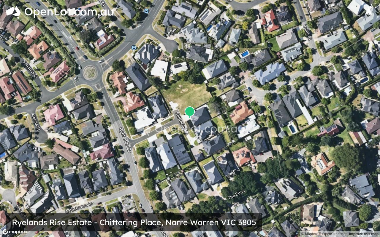 Satellite image for Ryelands Rise Estate - Chittering Place, Narre Warren VIC 3805