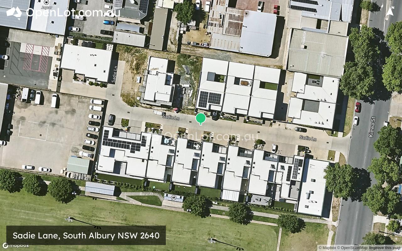 Satellite image for Sadie Lane, South Albury NSW 2640