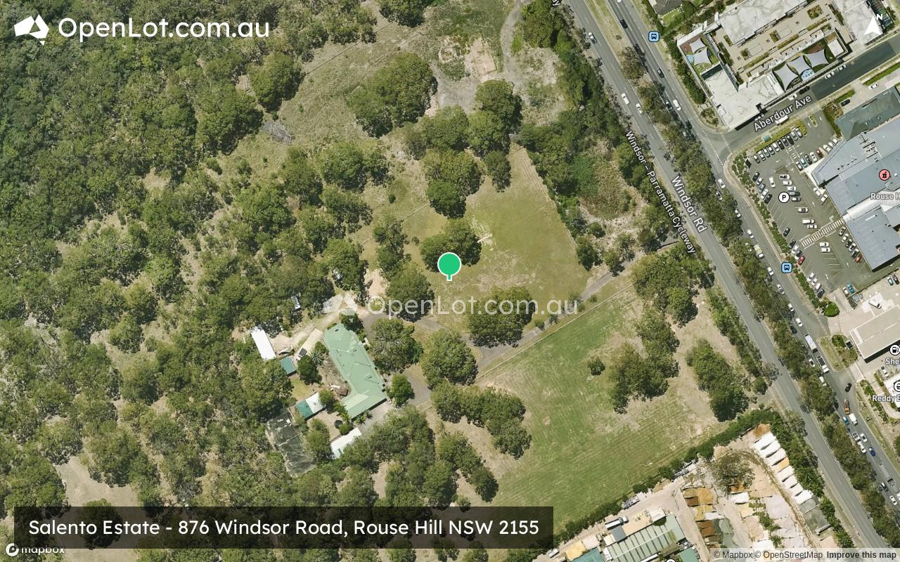 Satellite image for Salento Estate - 876 Windsor Road, Rouse Hill NSW 2155