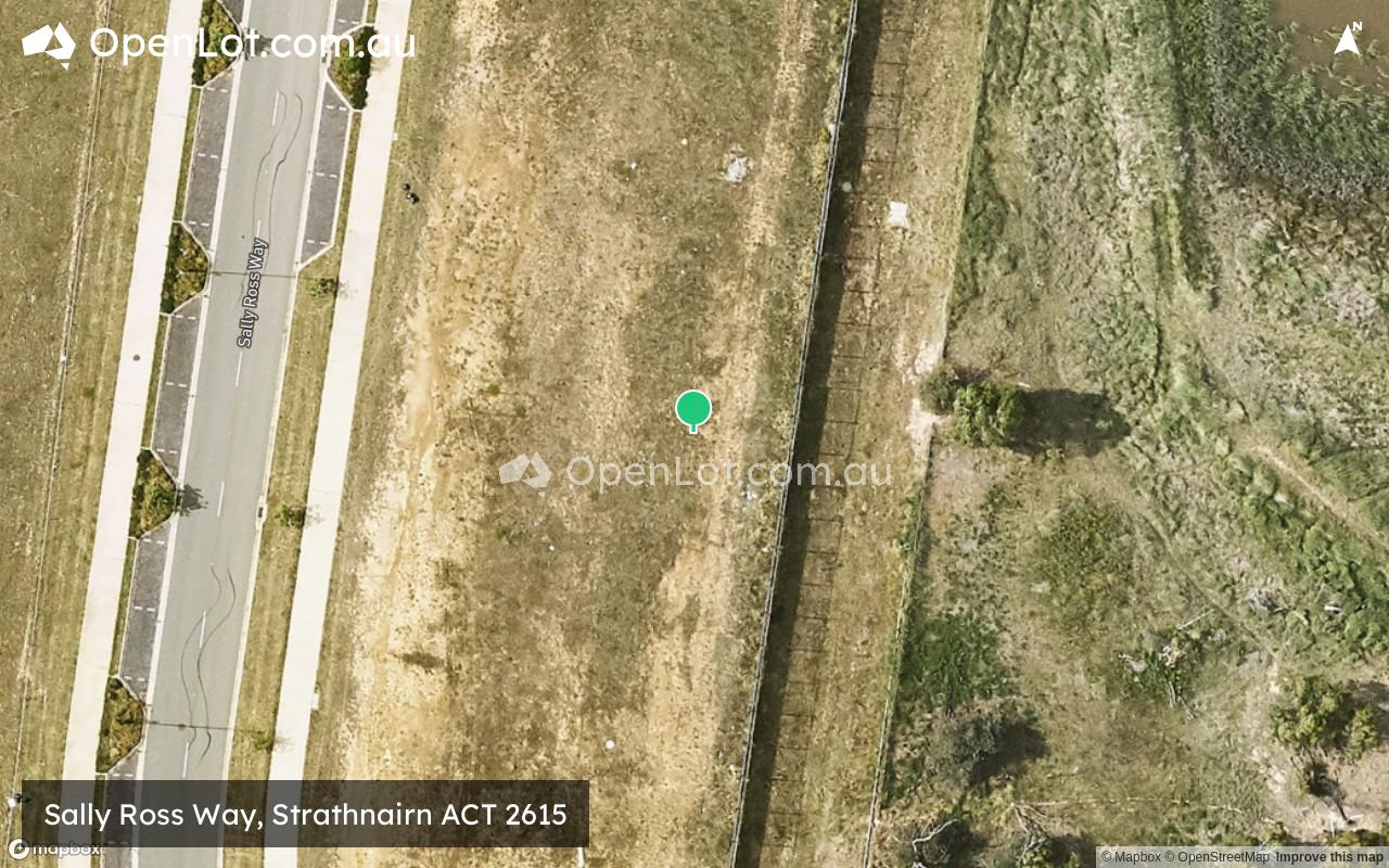 Satellite image for Sally Ross Way, Strathnairn ACT 2615