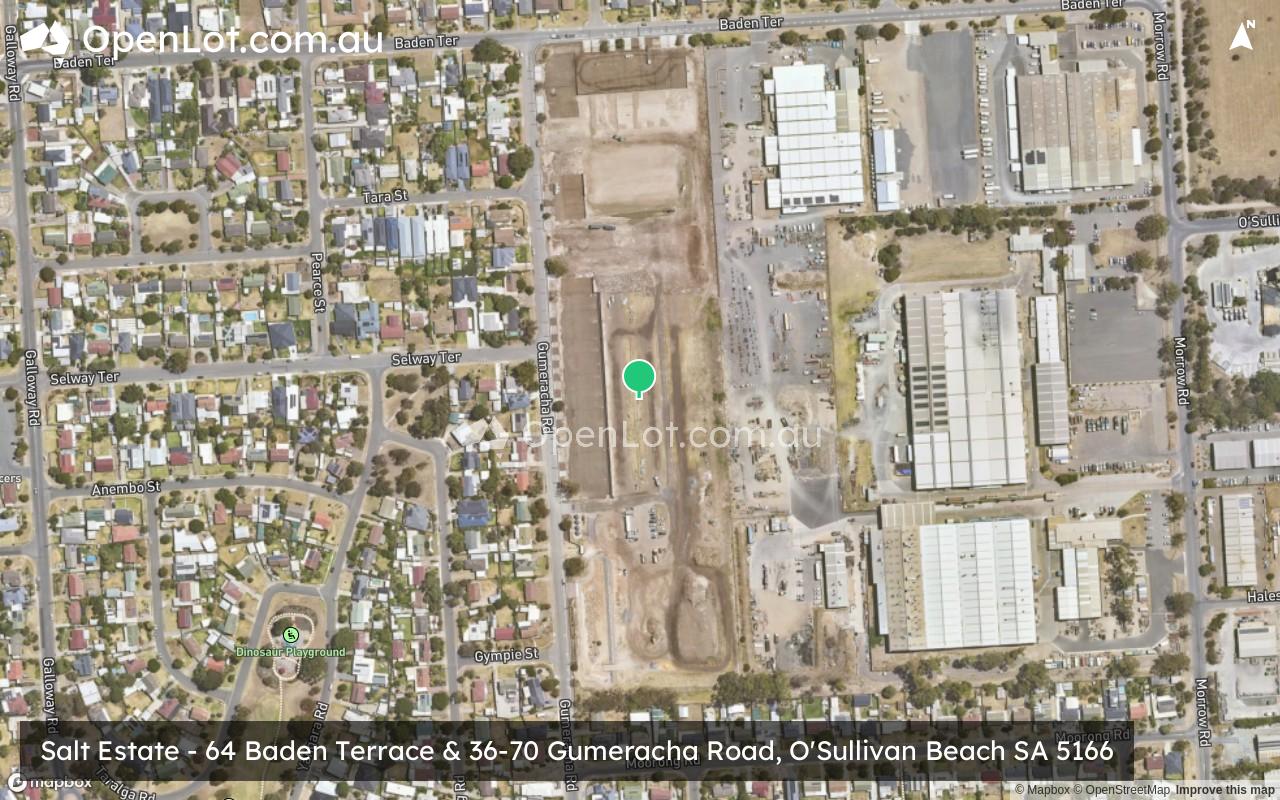 Satellite image for 36-70 Gumeracha Road, O'Sullivan Beach SA 5166