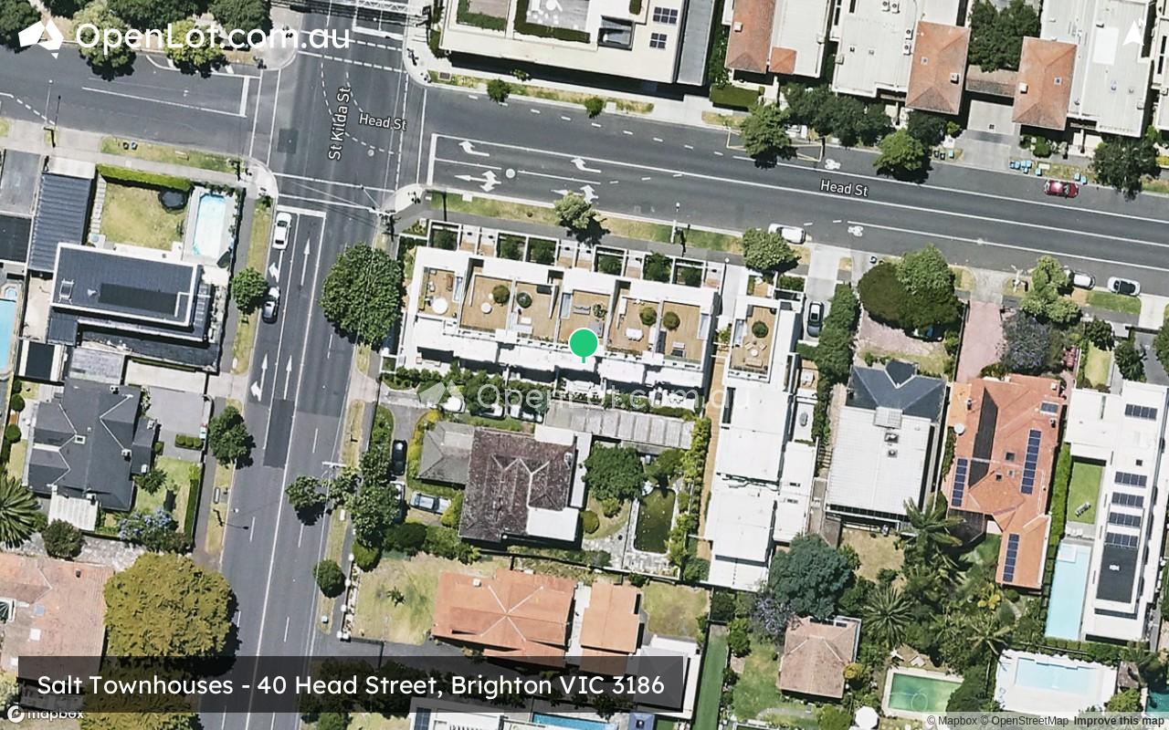 Satellite image for Salt Townhouses - 40 Head Street, Brighton VIC 3186