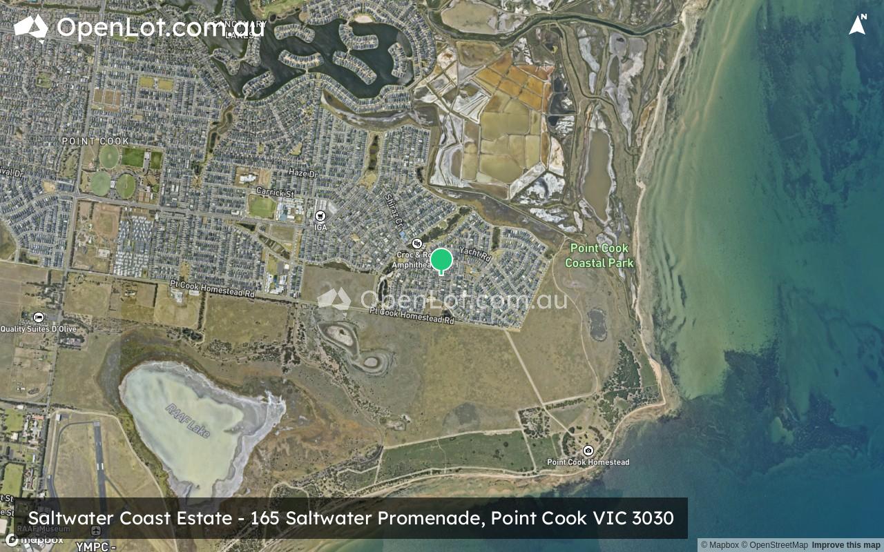 Satellite image for Saltwater Coast Estate - 165 Saltwater Promenade, Point Cook VIC 3030