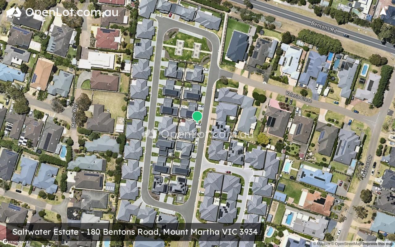 Satellite image for Saltwater Estate - 180 Bentons Road, Mount Martha VIC 3934