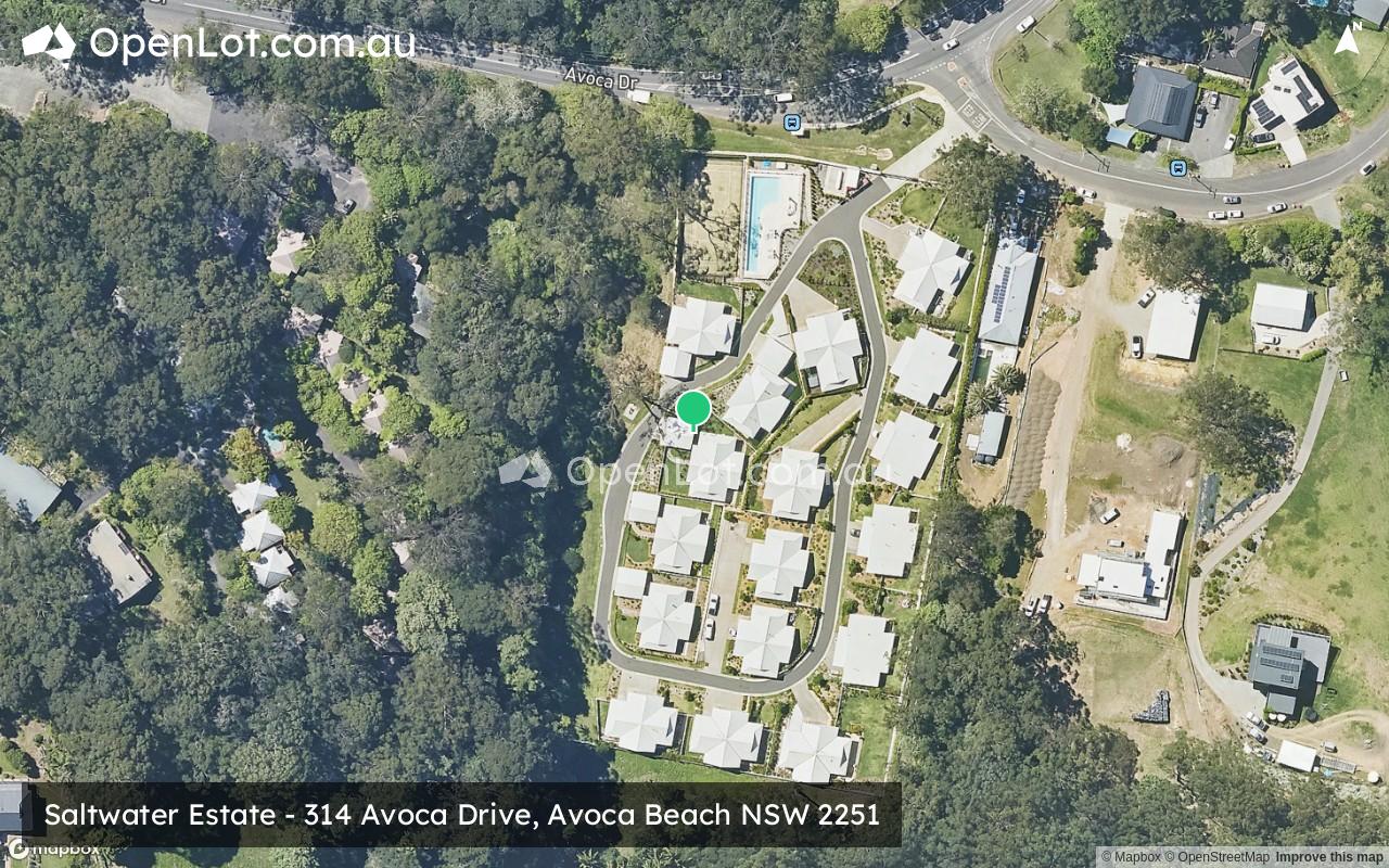 Satellite image for Saltwater Estate - 314 Avoca Drive, Avoca Beach NSW 2251