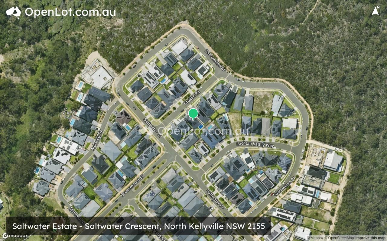 Satellite image for Saltwater Estate - Saltwater Crescent, North Kellyville NSW 2155