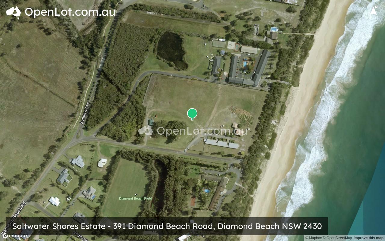 Satellite image for Saltwater Shores Estate - 391 Diamond Beach Road, Diamond Beach NSW 2430