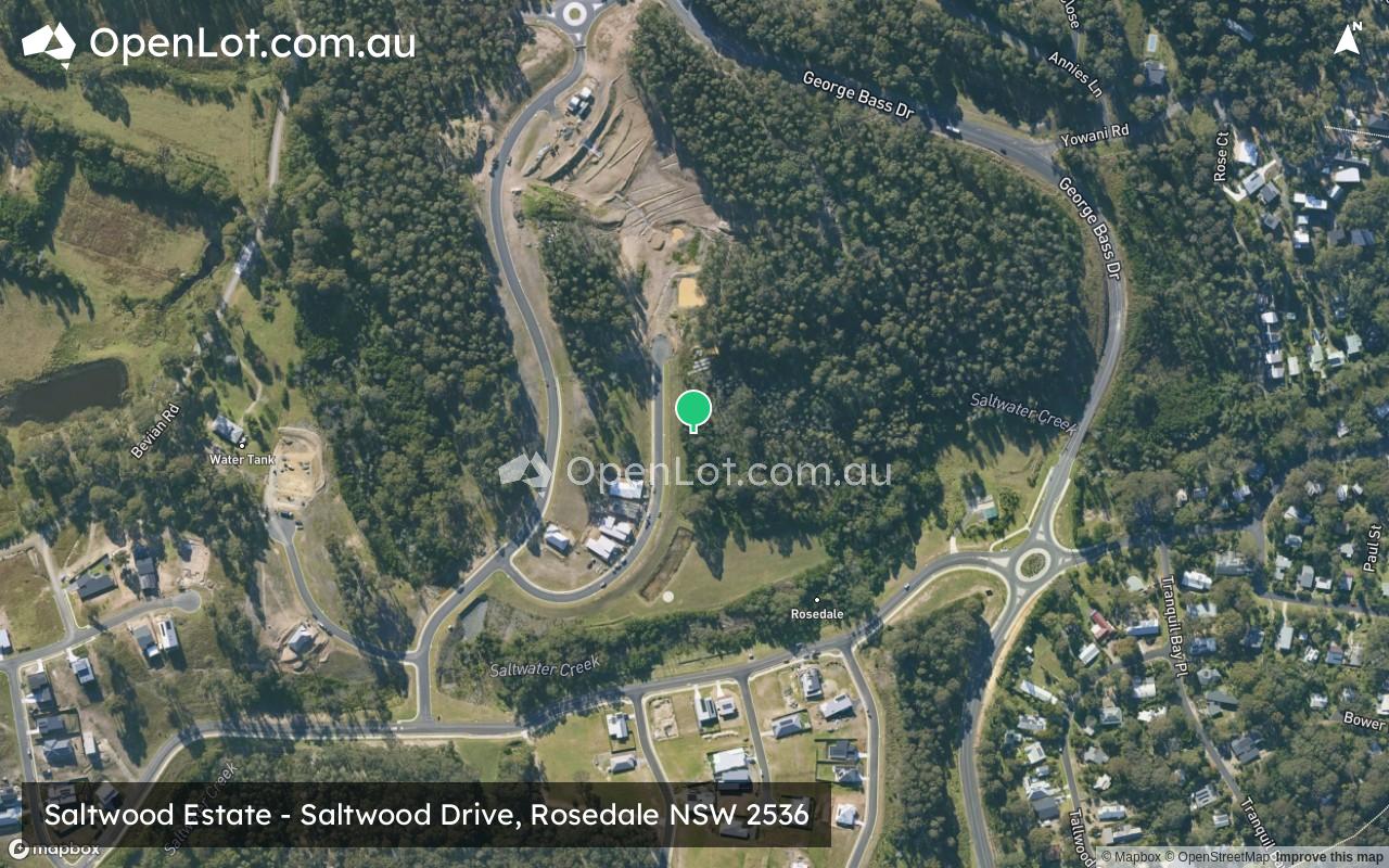 Satellite image for Saltwood Estate - Saltwood Drive, Rosedale NSW 2536
