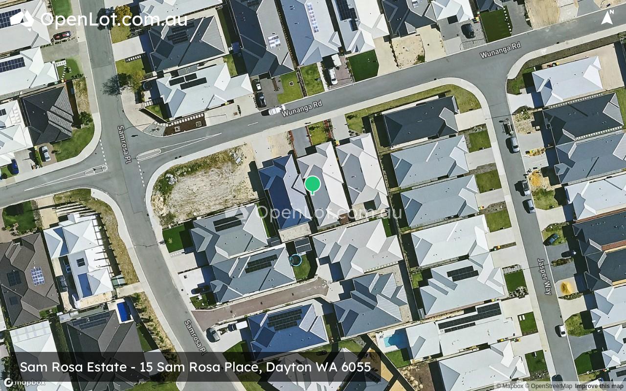 Satellite image for Sam Rosa Estate - 15 Sam Rosa Place, Dayton WA 6055