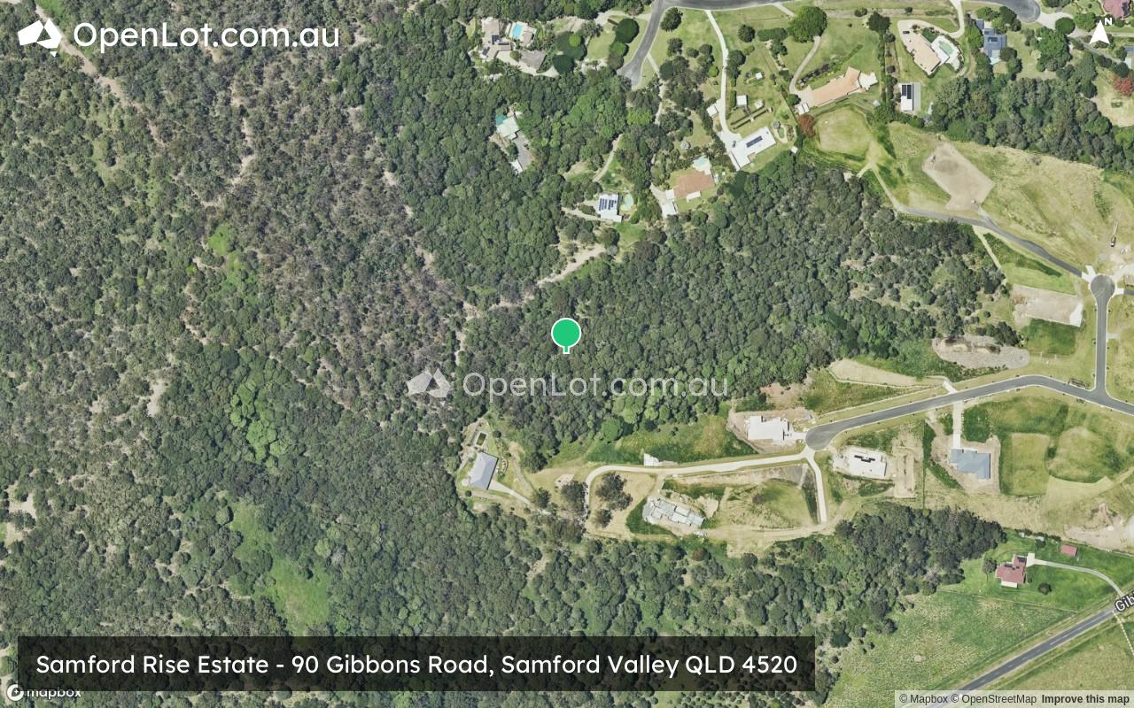 Satellite image for Samford Rise Estate - 90 Gibbons Road, Samford Valley QLD 4520
