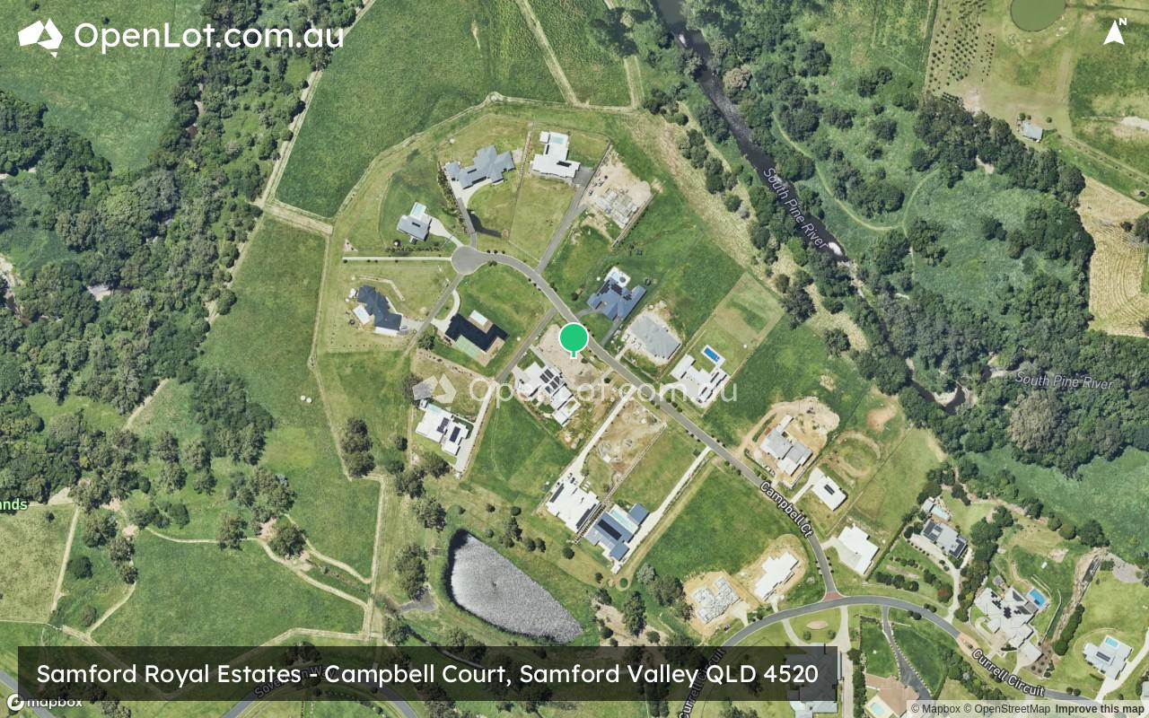 Satellite image for Samford Royal Estates - Campbell Court, Samford Valley QLD 4520