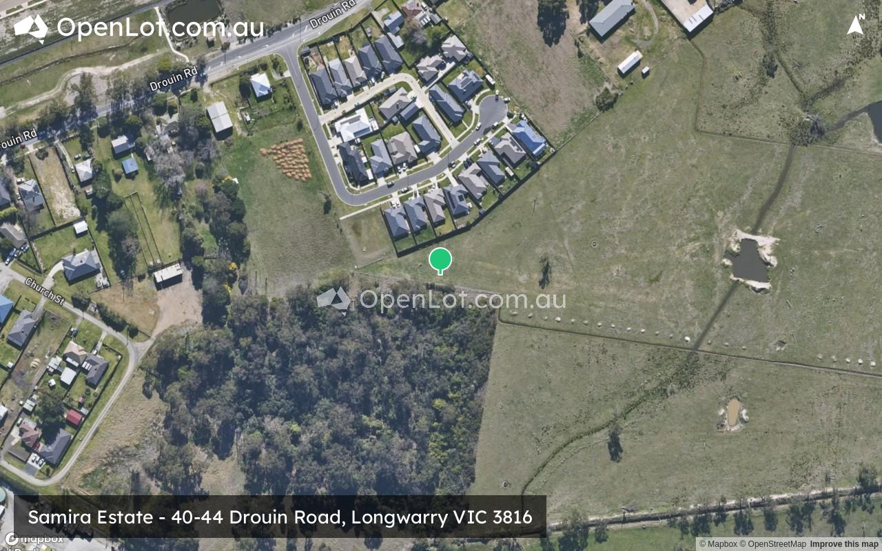 Satellite image for Samira Estate - 40-44 Drouin Road, Longwarry VIC 3816