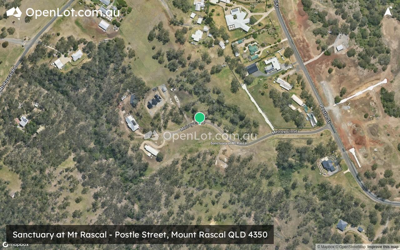 Satellite image for Sanctuary at Mt Rascal - Postle Street, Mount Rascal QLD 4350