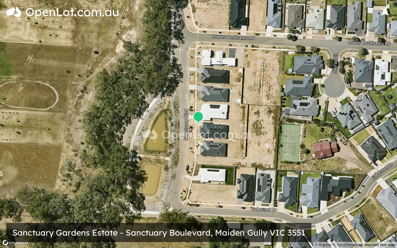 Satellite image for Sanctuary Gardens Estate - Sanctuary Boulevard, Maiden Gully VIC 3551