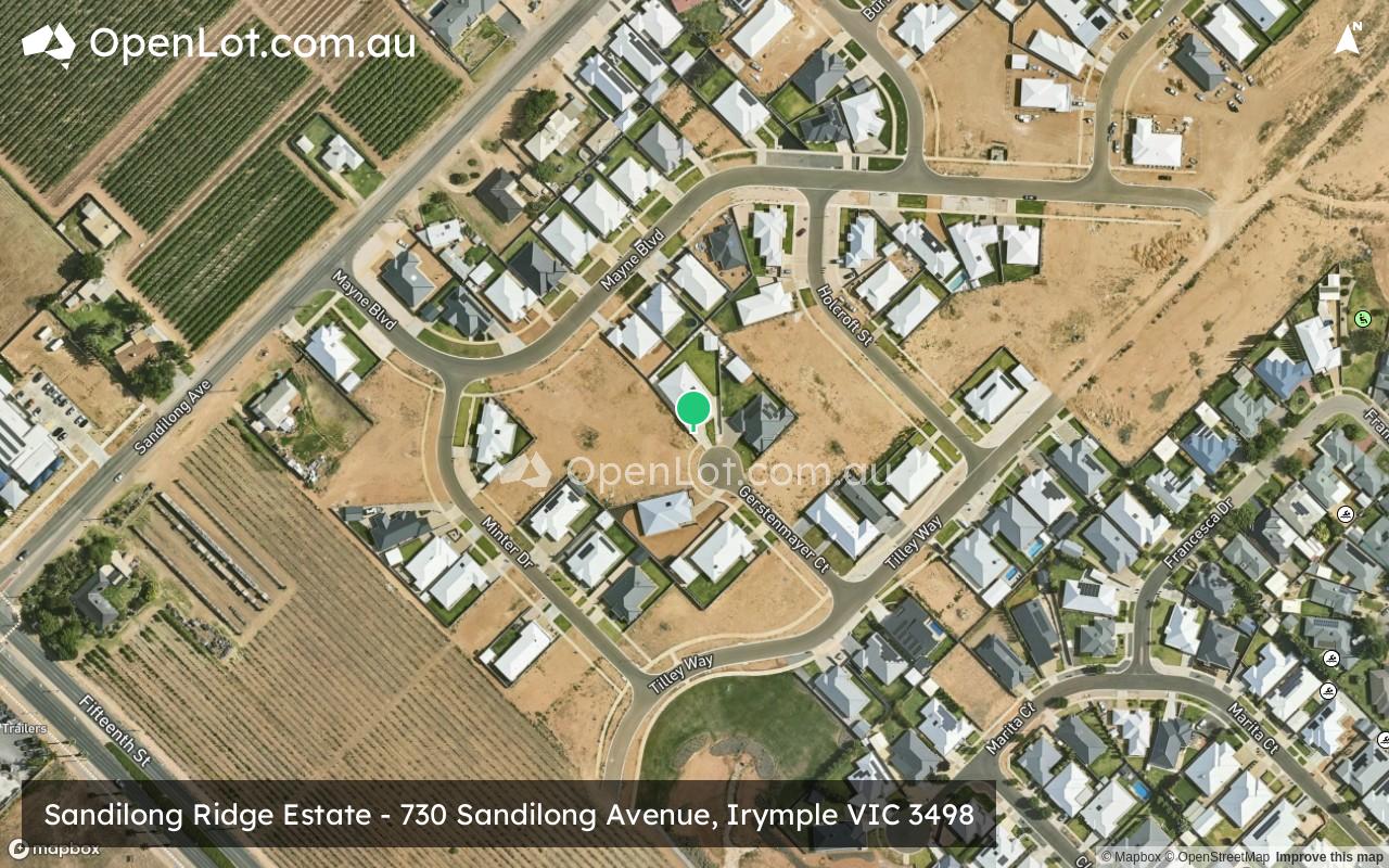 Satellite image for Sandilong Ridge Estate - 730 Sandilong Avenue, Irymple VIC 3498