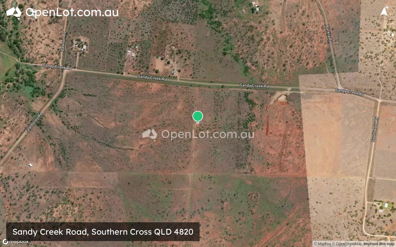 Satellite image for Sandy Creek Road, Southern Cross QLD 4820