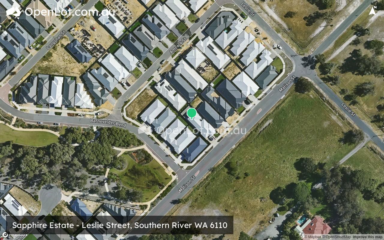 Satellite image for Sapphire Estate - Leslie Street, Southern River WA 6110