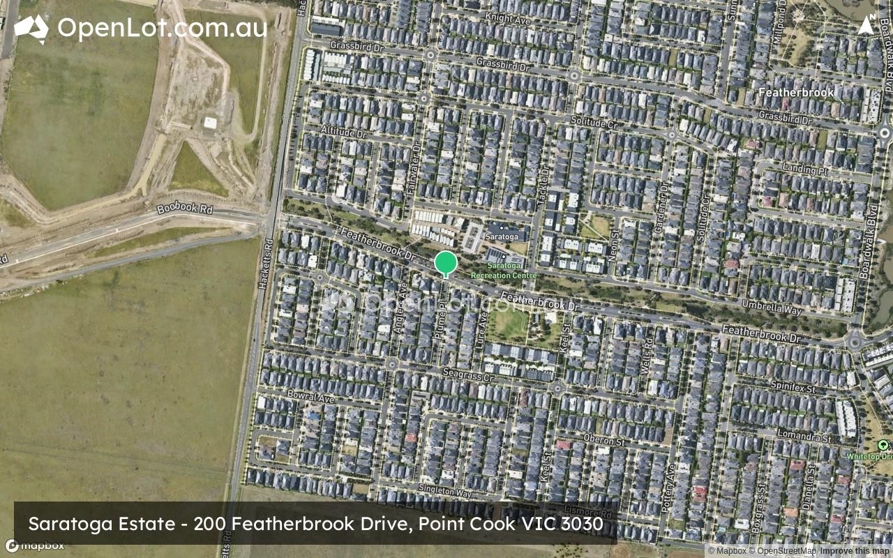 Satellite image for Saratoga Estate - 200 Featherbrook Drive, Point Cook VIC 3030