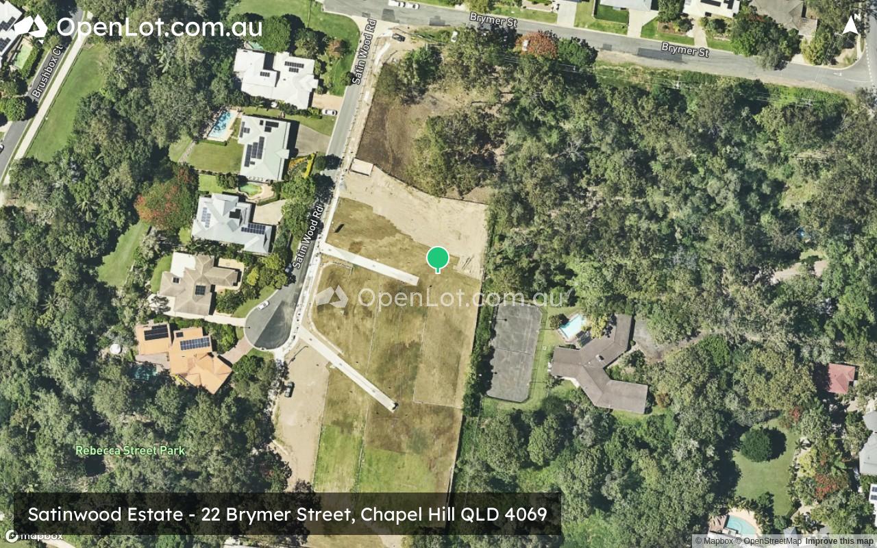Satellite image for Satinwood Estate - 22 Brymer Street, Chapel Hill QLD 4069